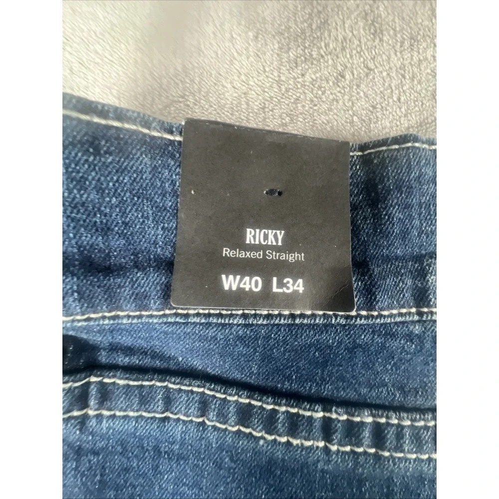 True Religion Ricky Relaxed Straight Jeans - Men's - W40 L34 -‎ New with Tags